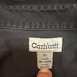 Carhartt Dark Gray XL Tall Cotton Shirt